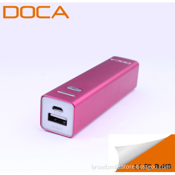 DOCA 2600 mAh portable external battery power bank charge